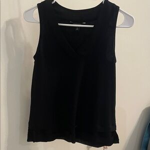 Banana Republic Black V-Neck Tank Top